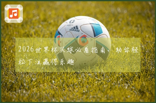 2026世界杯买球必看指南，助你轻松下注赢得乐趣